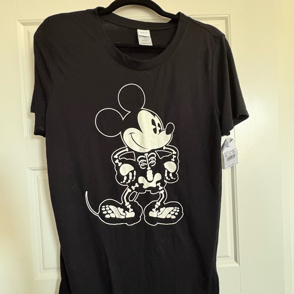 Disney Black Skeleton Mickey T-Shirt
